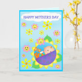 Aangepaste Moederdag / Verjaardag / Nieuwe moeder Kaart (Gele Bloem)