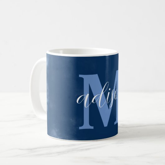 Aangepaste Mok blauwe wolkenkoffie (Voorkant links)