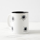 Aangepaste Mok "Bullet Hole" (Voorkant links)