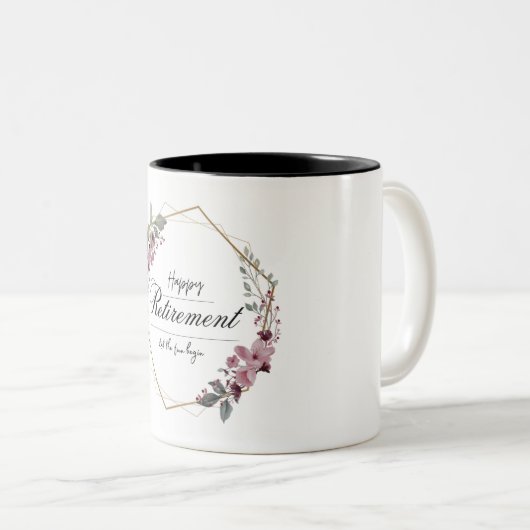 Aangepaste Mok Design voor Pensioengeschenk (Voorkant rechts)