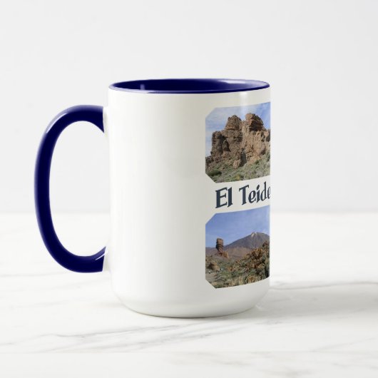 Aangepaste mok El Teide - kies stijl, kleur (Links)