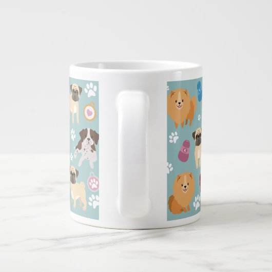 Aangepaste Mok Jumbo - Dog Group 1 (Achterkant)
