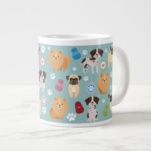 Aangepaste Mok Jumbo - Dog Group 1 (Voorkant rechts)