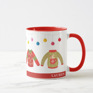 Aangepaste Mok met feestdagen op Ugly Sweater