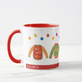 Aangepaste Mok met feestdagen op Ugly Sweater (Links)