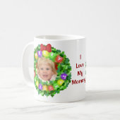 Aangepaste Mok met kerstliefde voor glazen koffie (Voorkant links)