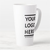 Aangepaste Mok met lange latte Logo, minimaal 17 o (Rechterhoek)