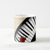 Aangepaste mok Piano Keys (Center)