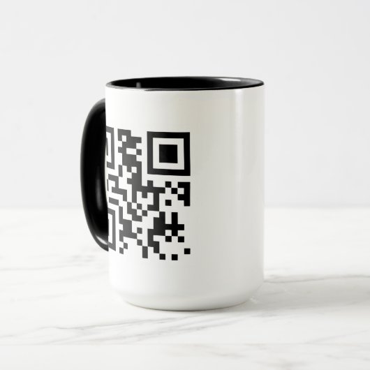 Aangepaste Mok QR-code (Voorkant links)