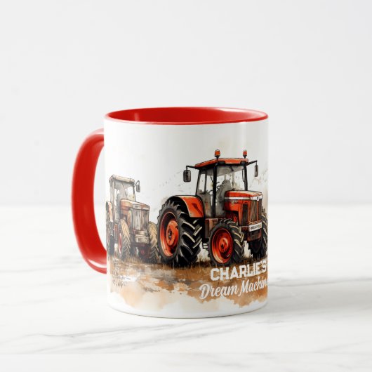 Aangepaste mok tractor (Voorkant links)