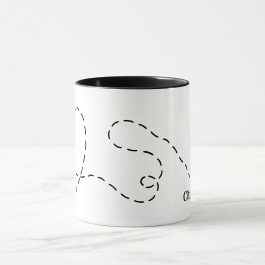 Aangepaste Mok van het Bumblebee Heart Pattern (Midden)