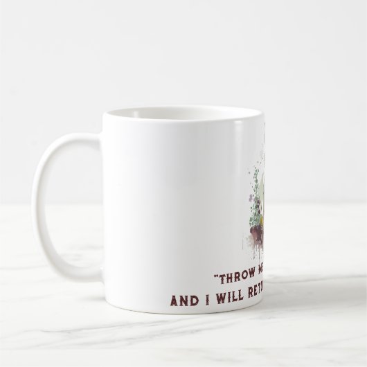 Aangepaste Mok van het Citaat van Wolf Koffie (Links)