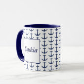 Aangepaste Mok van het Nautical Thema (Voorkant links)