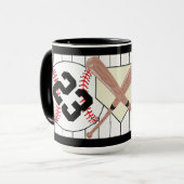 Aangepaste Mok van honkbal-primaten (Voorkant links)