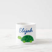 Aangepaste mok van kleine kinderen met groene schi (Voorkant)