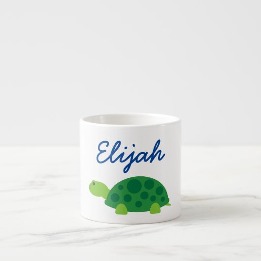 Aangepaste mok van kleine kinderen met groene schi (Voorkant)