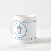 Aangepaste Mok van Robot (Voorkant links)