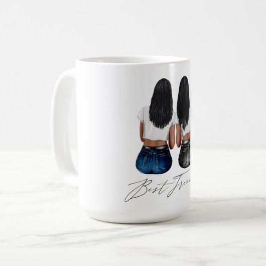 Aangepaste Mok voor beste vrienden (Voorkant links)