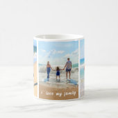 Aangepaste Mok voor fotocollage-tekstkoffie Uw fam (Center)