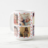 Aangepaste Mok voor het liefhebben van Collage Fam (Voorkant links)