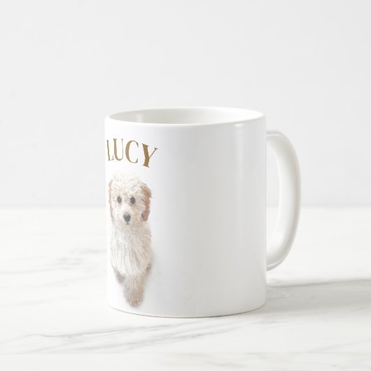 Aangepaste Mok voor hondenfoto's - gepersonaliseer (Voorkant rechts)