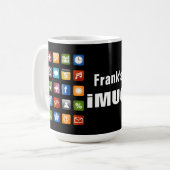 Aangepaste mok voor jumbokoffie op maat met app-pi (Voorkant links)