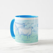 Aangepaste Mok voor schapen voor de Knitter Extrao (Voorkant links)