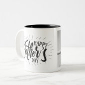 Aangepaste Mok voor Vaderdag met Happy Photo Coffe (Voorkant links)