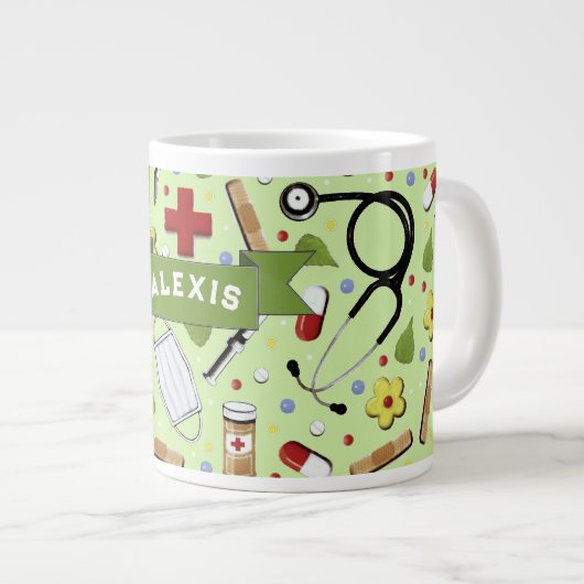 Aangepaste Mok voor verpleegkoffie (Voorkant rechts)