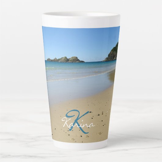 Aangepaste Mok zeestrand (Voorkant)