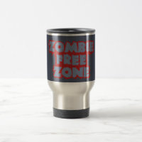Aangepaste mok Zombie Free Zone, kies stijl