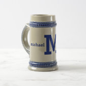 Aangepaste mokken voor monogram en naam (Voorkant links)