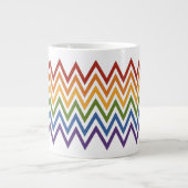 Aangepaste mokken voor Rainbow Chevron Pattern (Voorkant)