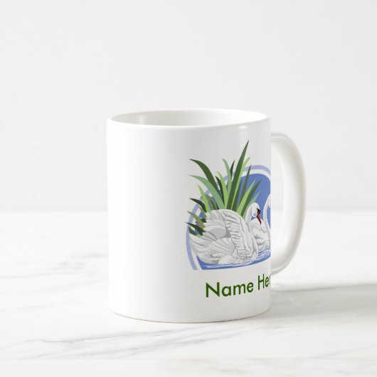 Aangepaste Mokken voor Zwan (Voorkant rechts)