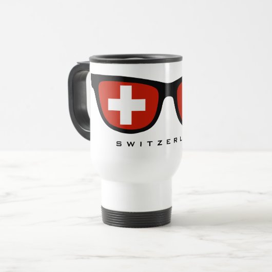 Aangepaste mokken Zwitserland-schaduwen (Voorkant links)