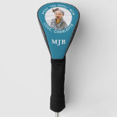 Aangepaste MOM Foto Gepersonaliseerde Monogram Bla Golfheadcover (Voorkant)