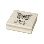 Aangepaste Monarchvlinder Naam Datum Kunst Rubberstempel (Stempel)