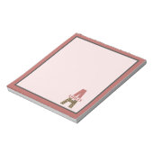 Aangepaste monogram A roze luipaard Notitieblok (Gedraaid)