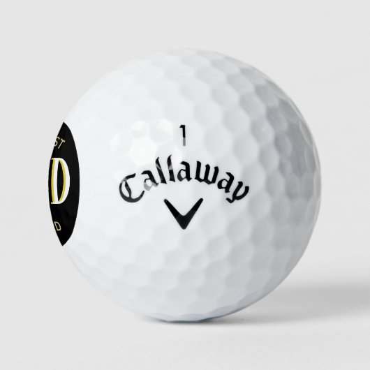Aangepaste monogram beste vader golfballen (Logo)