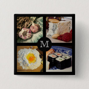 Aangepaste monogram bijvoegen 5 vierkante button 5,1 cm