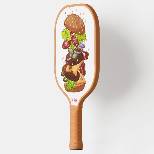 Aangepaste monogram brander pickleball paddle (Links)