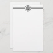 Aangepaste monogram briefpapier (Voorkant / Achterkant)