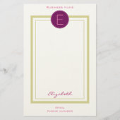 Aangepaste monogram briefpapier (Voorkant)