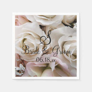 Aangepaste monogram bruidebruinbruidebruidebruinna servet