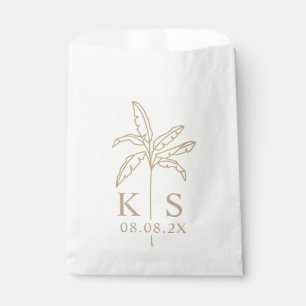 Aangepaste monogram bruiloft Logo Favor Bag Bedankzakje