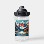 Aangepaste Monogram Canada Reizen Poster Waterfles (Achterkant)