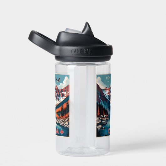 Aangepaste Monogram Canada Reizen Poster Waterfles (Rechts)
