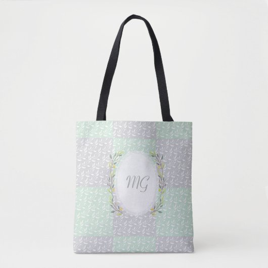 Aangepaste monogram Canvas tas (Voorkant)