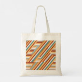 Aangepaste monogram Canvas tas | Moderne retro jar (Achterkant)