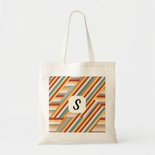 Aangepaste monogram Canvas tas Moderne retro jar